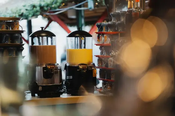 Der Glühwein ist heiß